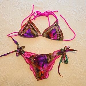 Chica Verano Multicolor Sequin Bikini